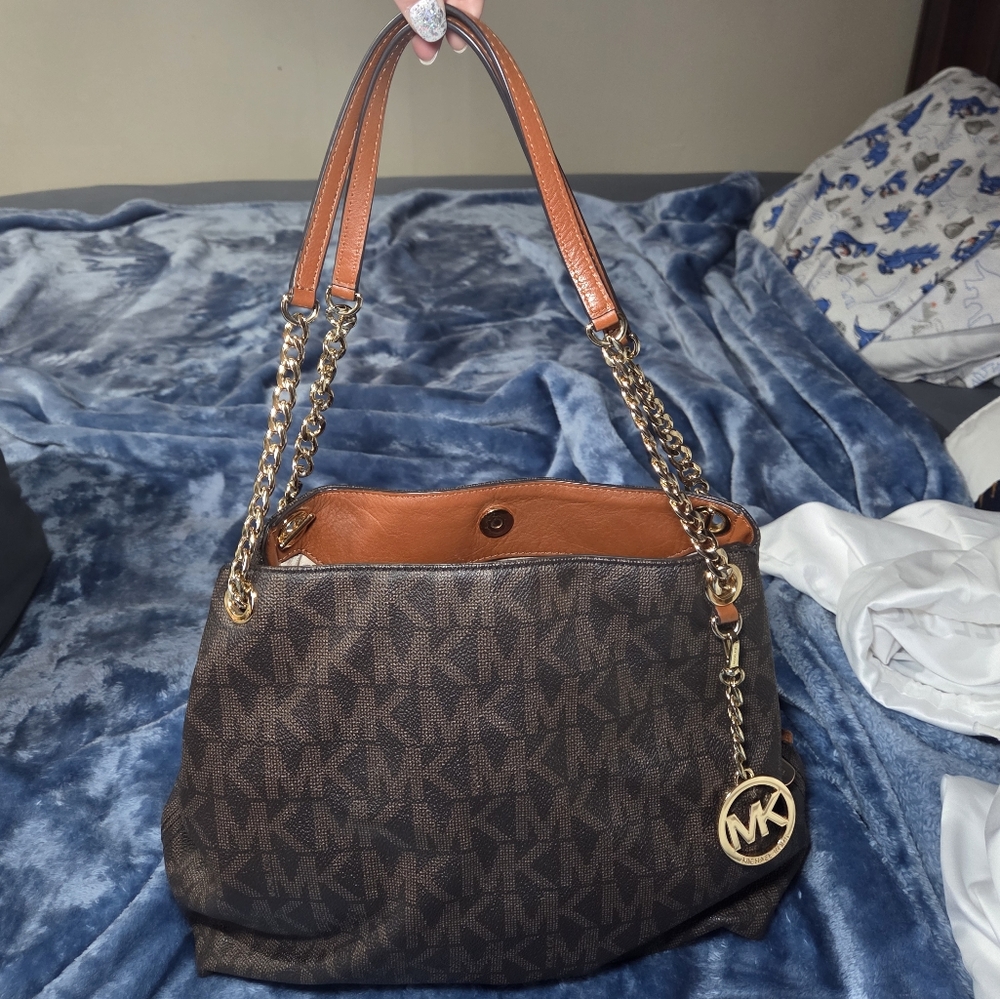 Michael Kors Brown Signature Tote Bag
